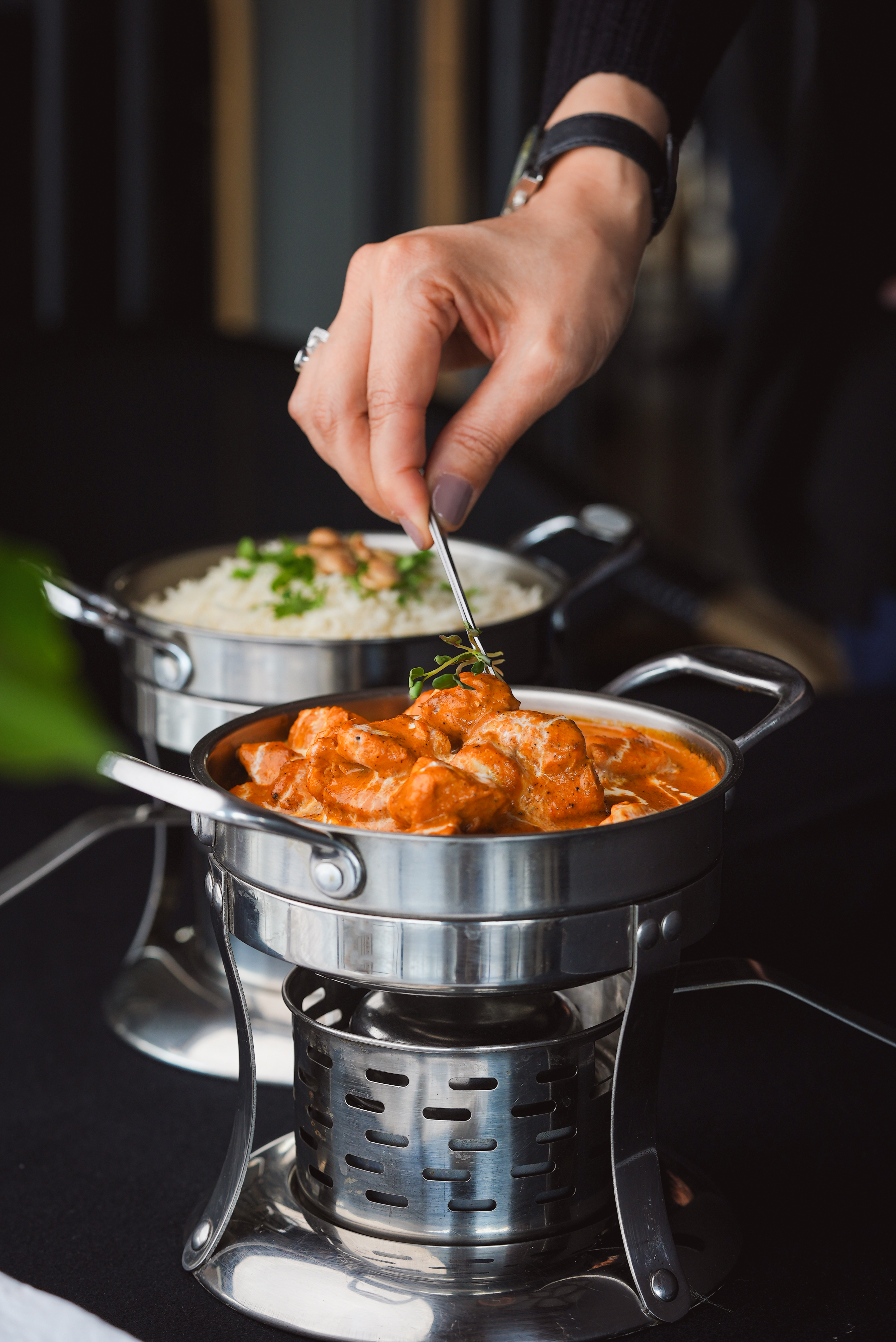 BUTTER CHICKEN WITH WHITE RICE